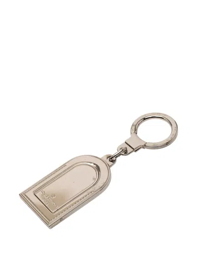 Pre-owned Louis Vuitton 2000-2025 Silver Metal Luggage Tag Key Holder