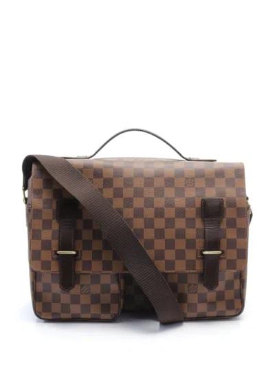 Pre-owned Louis Vuitton 2000 Broadway Messenger Bag In Brown