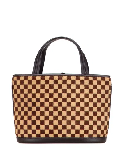 Pre-owned Louis Vuitton 2000 Damier Sauvage Impala Handbag In Brown