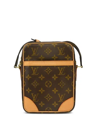 Pre-owned Louis Vuitton 2000 Danube Crossbody Bag In Brown