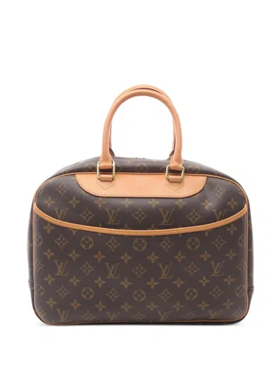 Pre-owned Louis Vuitton 2000 Deauville Bowling Monogram Handbag In Brown