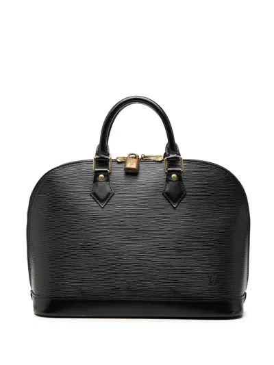 Pre-owned Louis Vuitton 2000 Epi Alma Pm Handbag In Black