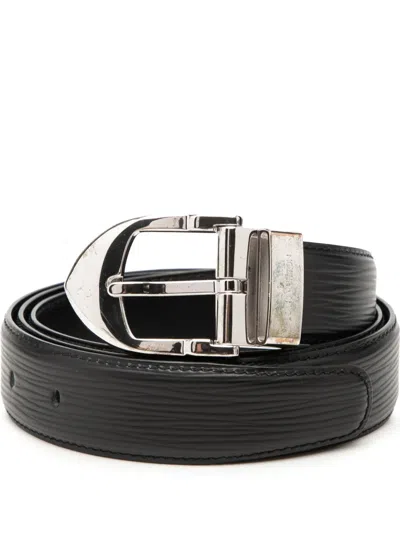 Pre-owned Louis Vuitton 2000 Epi Ceinture Belt In Black