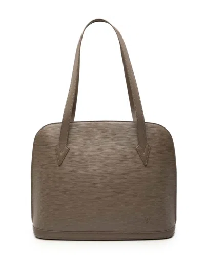 Pre-owned Louis Vuitton 2000 Epi Lussac Shoulder Bag In Brown