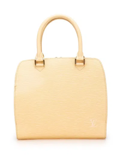 Pre-owned Louis Vuitton 2000 Epi Pont Neuf Pm Handbag In Brown