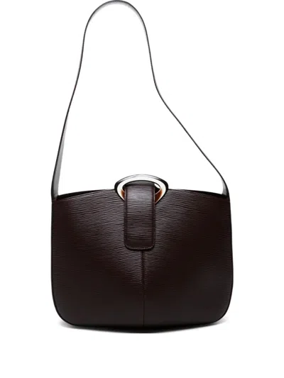 Pre-owned Louis Vuitton 2000 Epi Revli Leather Shoulder Bag In Brown