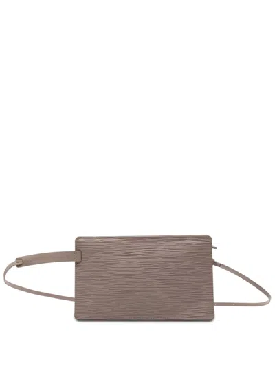 Pre-owned Louis Vuitton 2000 Epi Rochelle Belt Bag In Brown