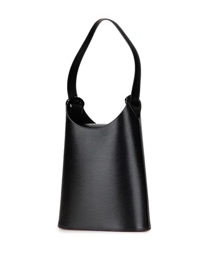Pre-owned Louis Vuitton 2000 Epi Sac Verseau Shoulder Bag In Black