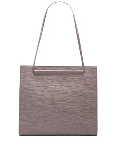 Pre-owned Louis Vuitton 2000 Epi Saint Tropez Tote Bag In Purple