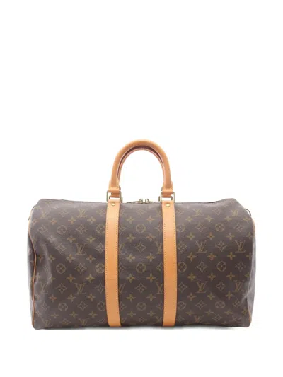 Pre-owned Louis Vuitton 2000 Keepall 45 Bag In Brown