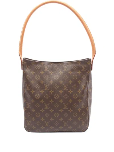 Pre-owned Louis Vuitton 2000 Looping Gm Shoulder Bag In Brown