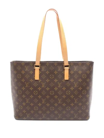 Pre-owned Louis Vuitton 2000 Luco Monogram Shoulder Bag In Brown