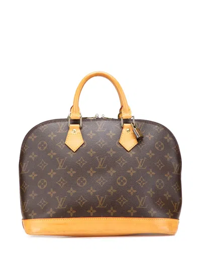 Pre-owned Louis Vuitton 2000 Monogram Alma Pm Handbag In Brown