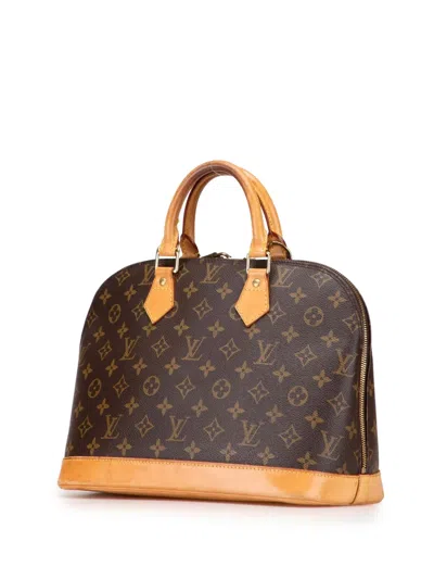 Pre-owned Louis Vuitton 2000 Monogram Alma Pm Handbag In Brown