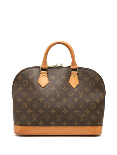 Pre-owned Louis Vuitton 2000 Monogram Alma Pm Handbag In Brown