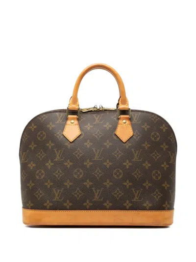 Pre-owned Louis Vuitton 2000 Monogram Alma Pm Handbag In Brown