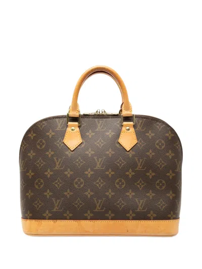 Pre-owned Louis Vuitton 2000 Monogram Alma Pm Handbag In Brown
