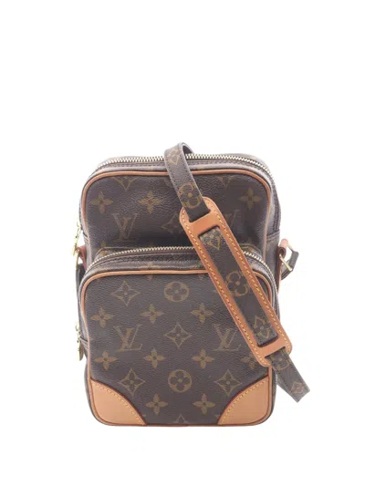 Pre-owned Louis Vuitton 2000 Monogram Amazone Crossbody Bag In Brown