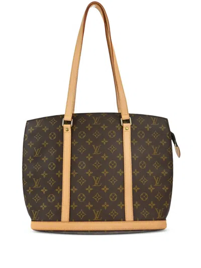 Pre-owned Louis Vuitton 2000 Monogram Babylone Tote Bag In 褐色