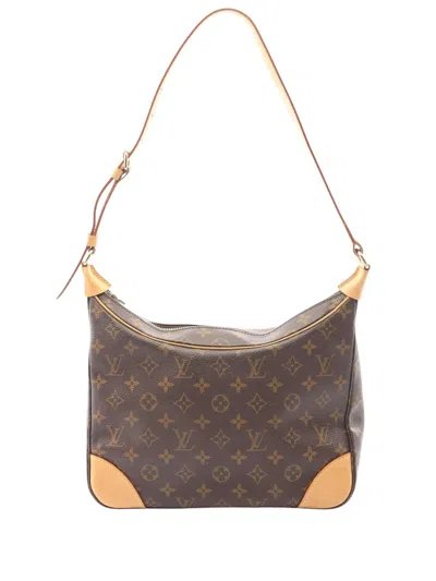 Pre-owned Louis Vuitton 2000 Monogram Boulogne 30 Shoulder Bag In Brown