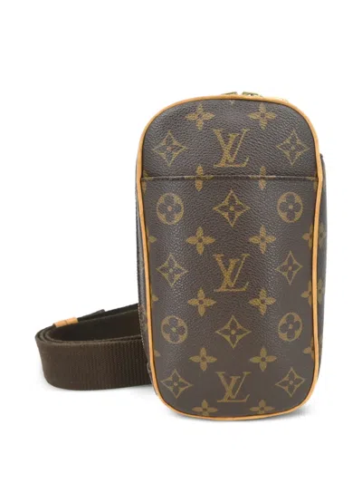 Pre-owned Louis Vuitton 2000 Monogram Bum Bag In Brown