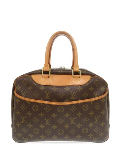 Pre-owned Louis Vuitton 2000 Monogram Deauville Handbag In Brown