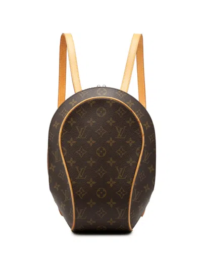 Pre-owned Louis Vuitton 2000 Monogram Ellipse Sac A Dos Backpack In Brown