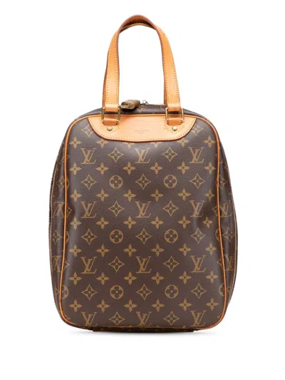 Pre-owned Louis Vuitton 2000 Monogram Excursion Handbag In Brown
