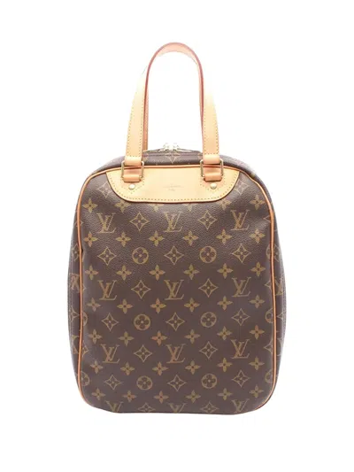 Pre-owned Louis Vuitton 2000 Monogram Excursion Handbag In Brown