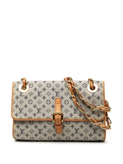 Pre-owned Louis Vuitton 2000 Monogram Mini Lin Camille Shoulder Bag In Gray