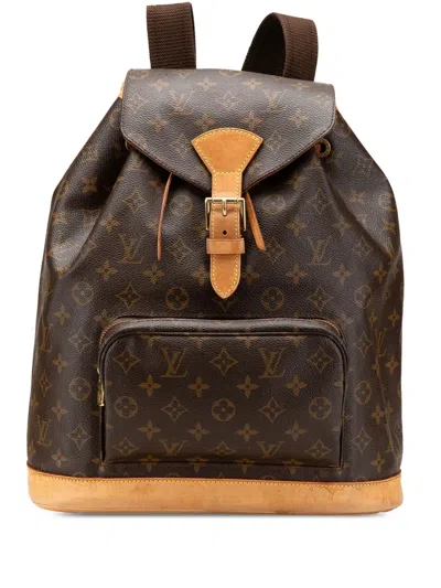 Pre-owned Louis Vuitton 2000 Monogram Montsouris Gm Backpack