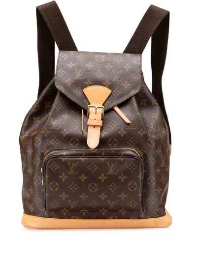 Pre-owned Louis Vuitton 2000 Monogram Montsouris Gm Backpack