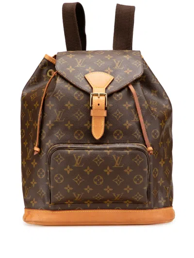 Pre-owned Louis Vuitton 2000 Monogram Montsouris Gm Backpack