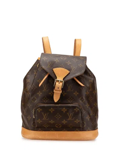 Pre-owned Louis Vuitton 2000 Monogram Montsouris Mm Backpack