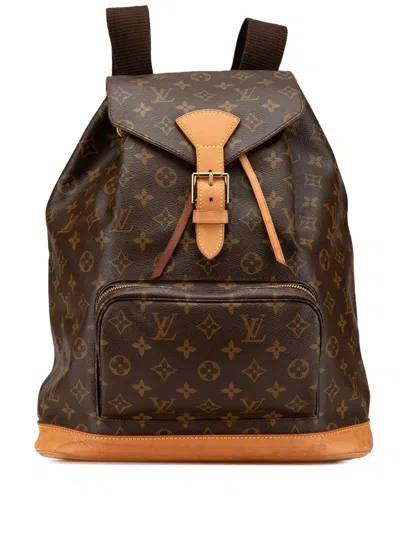 Pre-owned Louis Vuitton 2000 Monogram Montsouris Mm Backpack