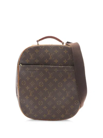 Pre-owned Louis Vuitton 2000 Monogram Packall Sac Ad Backpack In Brown