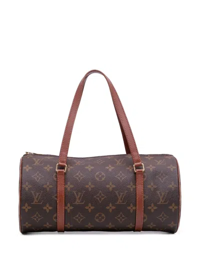 Pre-owned Louis Vuitton 2000 Monogram Papillon 30 Handbag In Brown