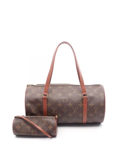 Pre-owned Louis Vuitton 2000 Monogram Papillon 30 Handbag In Brown