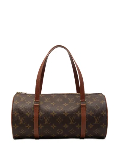 Pre-owned Louis Vuitton 2000 Monogram Papillon 30 Handbag In Brown