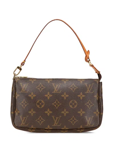 Pre-owned Louis Vuitton 2000 Monogram Pochette Accessoires Shoulder Bag