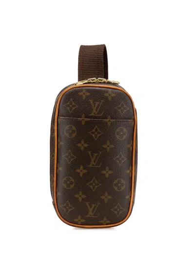 Pre-owned Louis Vuitton 2000 Monogram Pochette Gange Crossbody Bag