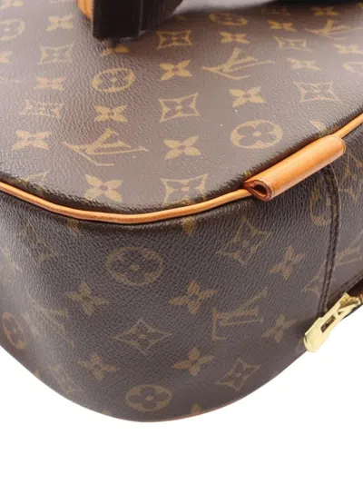 Pre-owned Louis Vuitton 2000 Monogram Sac A Dos Packall Satchel In Brown