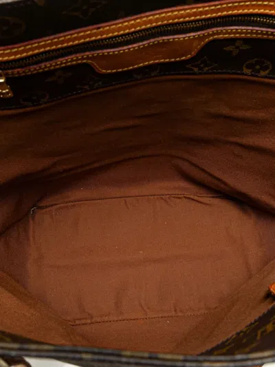 Pre-owned Louis Vuitton 2000 Monogram Sac Shopping Tote Bag In Brown