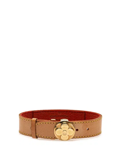 Pre-owned Louis Vuitton 2000 Monogram Wish Bracelet Costume Bracelet In Brown