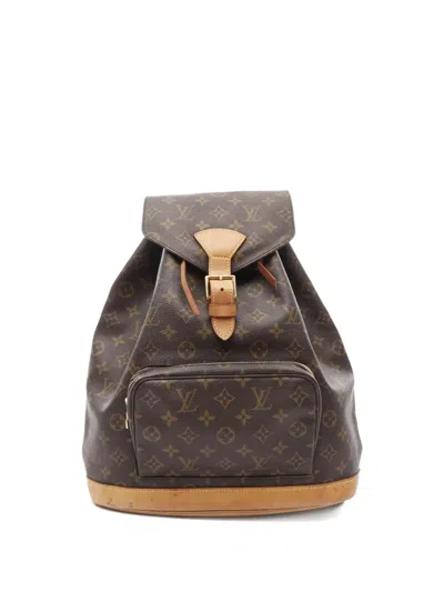 Pre-owned Louis Vuitton 2000 Montsouris Gm Backpack