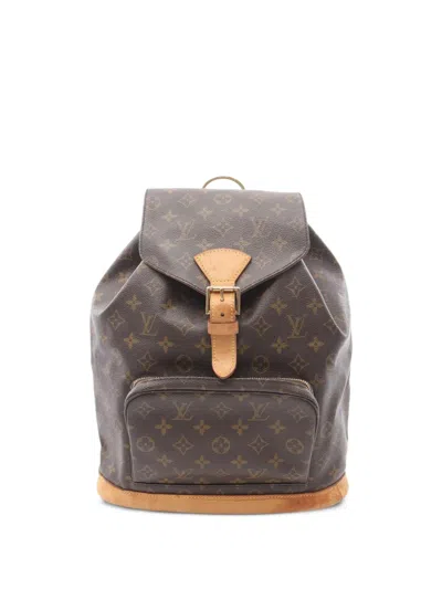 Pre-owned Louis Vuitton 2000 Montsouris Gm Backpack