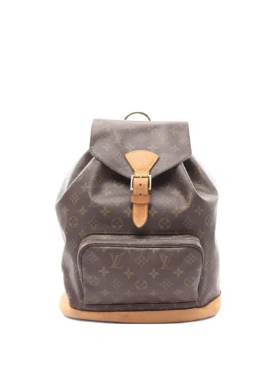 Pre-owned Louis Vuitton 2000 Montsouris Gm Backpack