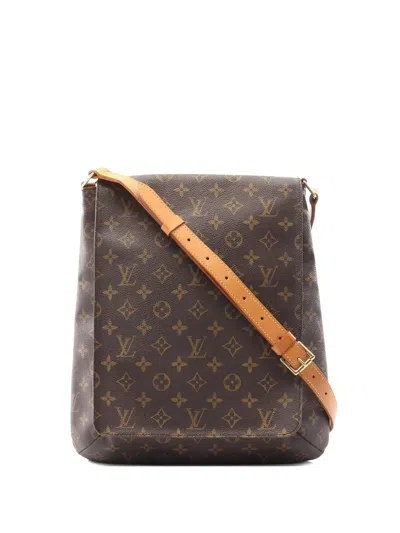 Pre-owned Louis Vuitton 2000 Musette Monogram Crossbody Bag In Brown