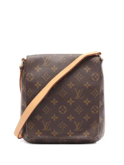 Pre-owned Louis Vuitton 2000 Musette Salsa Monogram Shoulder Bag In Brown
