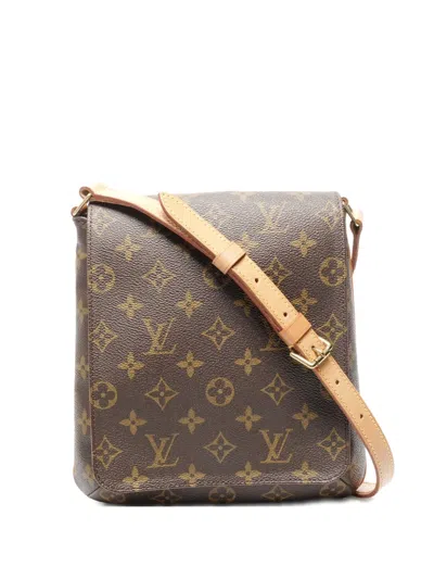 Pre-owned Louis Vuitton 2000 Musette Salsa Monogram Shoulder Bag In Brown